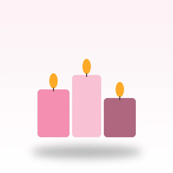 Scented Candles Set of 6